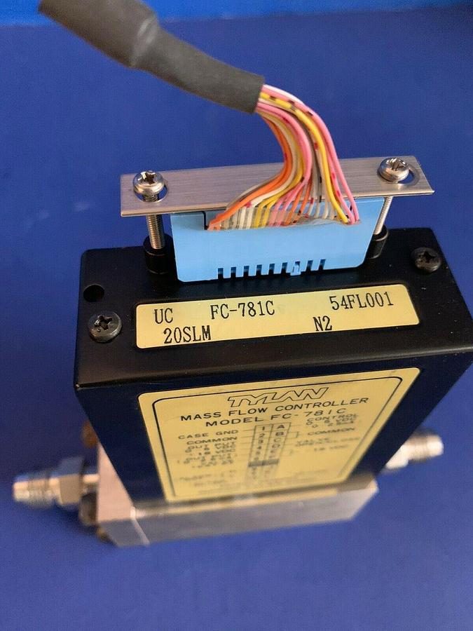 Used Tylan FC-781C Mass Flow Controller, 20SLM, N2, 1/4" MVCR , Used