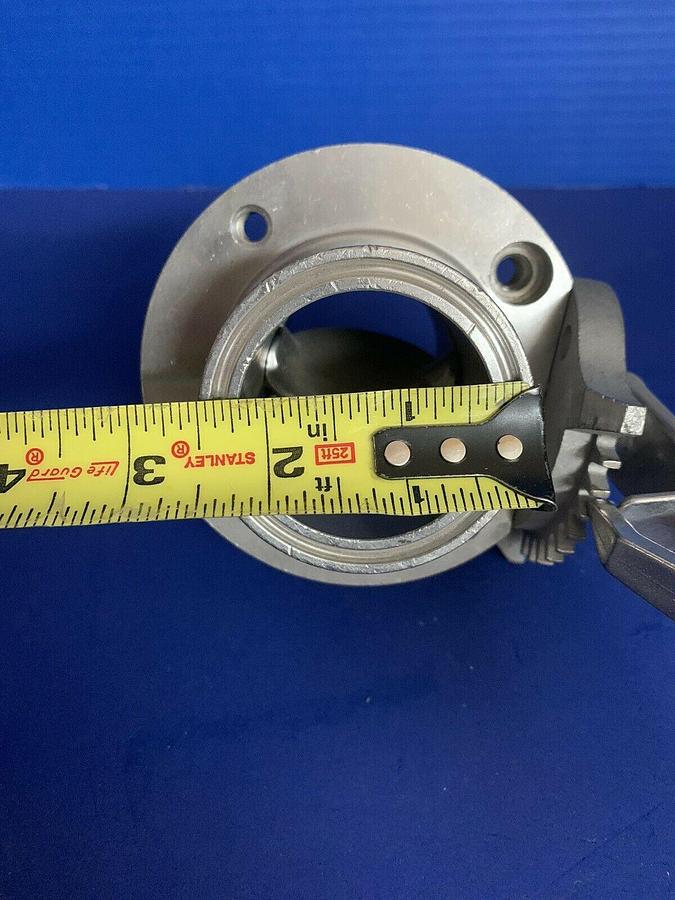Used 2" Sanitary Flange Butterfly Valve with Clamp Handle, Used