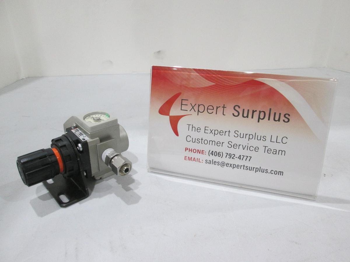 Used SMC, AR20-N02E-Z, Regulator Assy w/ Gauge, Used