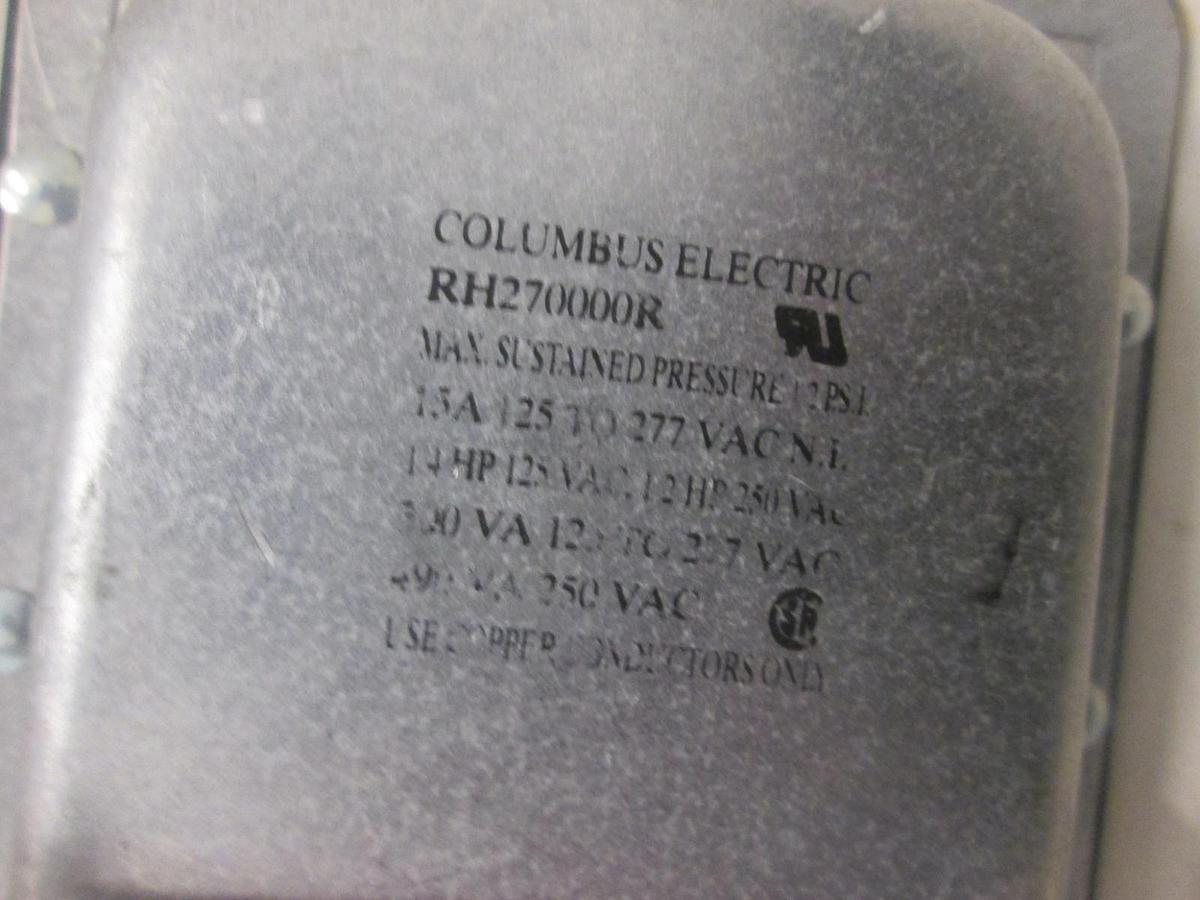 Used COLUMBUS ELECTRIC, PRESSURE SWITCH, Diap, Diff, NO, New