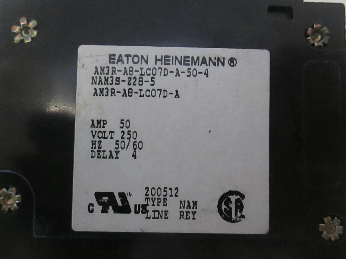 Heinemann AM3R-A8-LC07D-A-50-4, Circuit Breaker, 50A, New