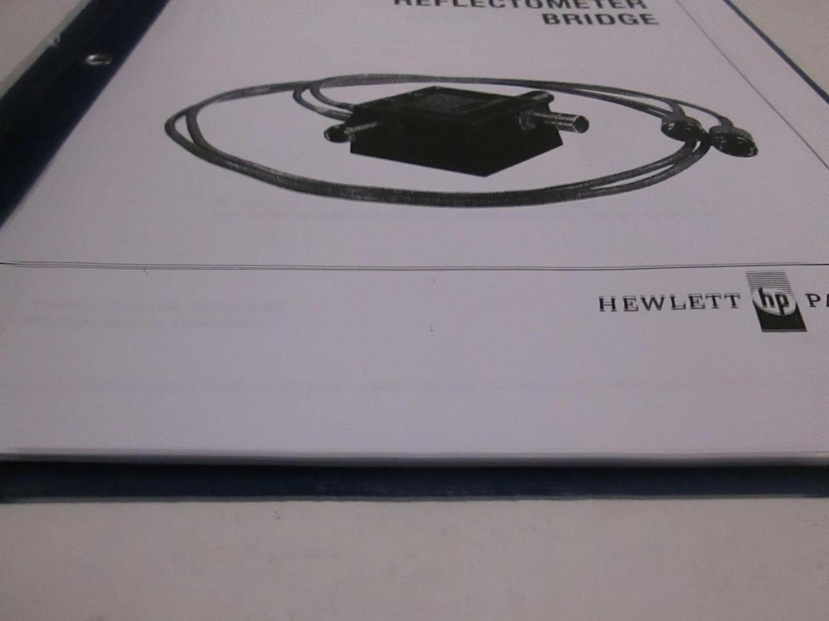 Used HP 11666A Reflectometer Bridge Operating and Service Manual, Used