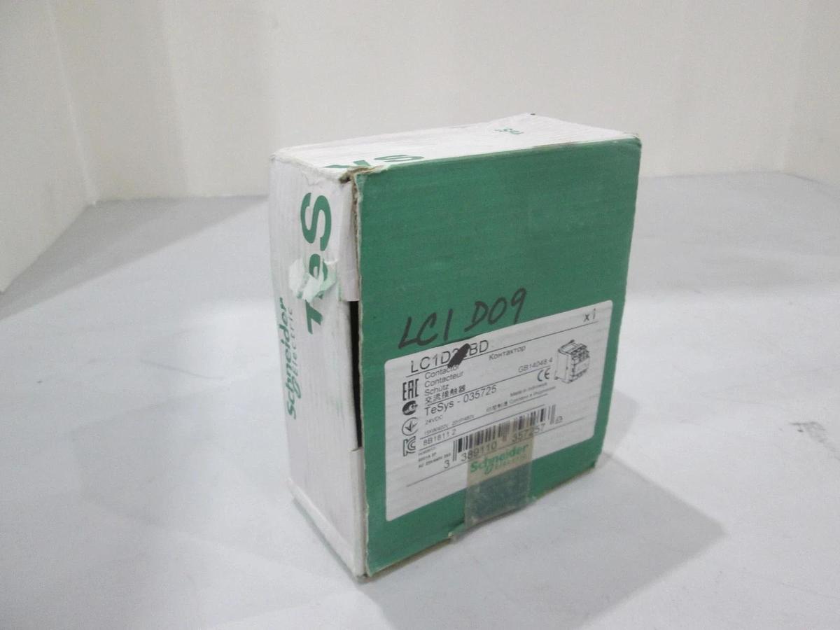 Schneider Electric, LC1 D09, Contactor, 24VDC, New