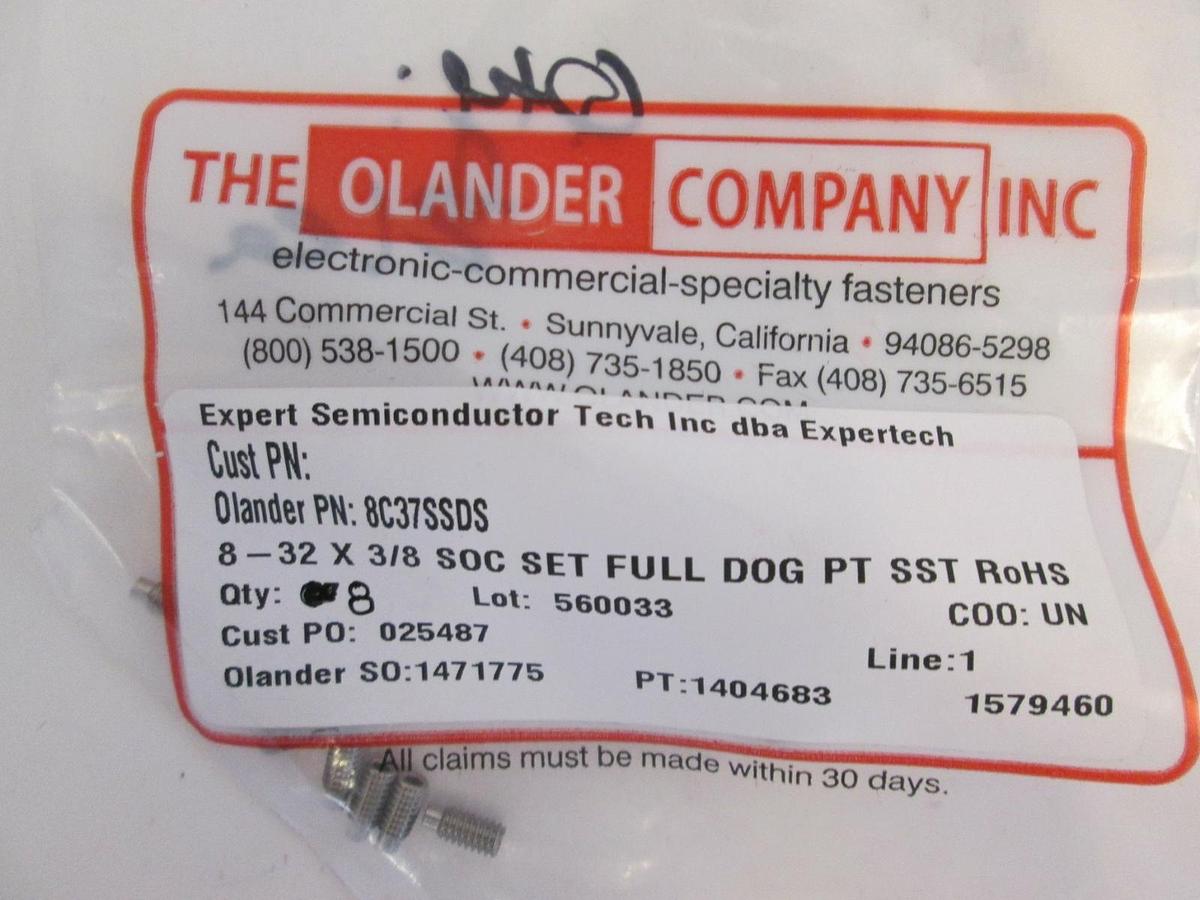 Olander, 8C37SSDS, 32 X 3/8 Soc Set Full Dog PT SST New, Lot of 8
