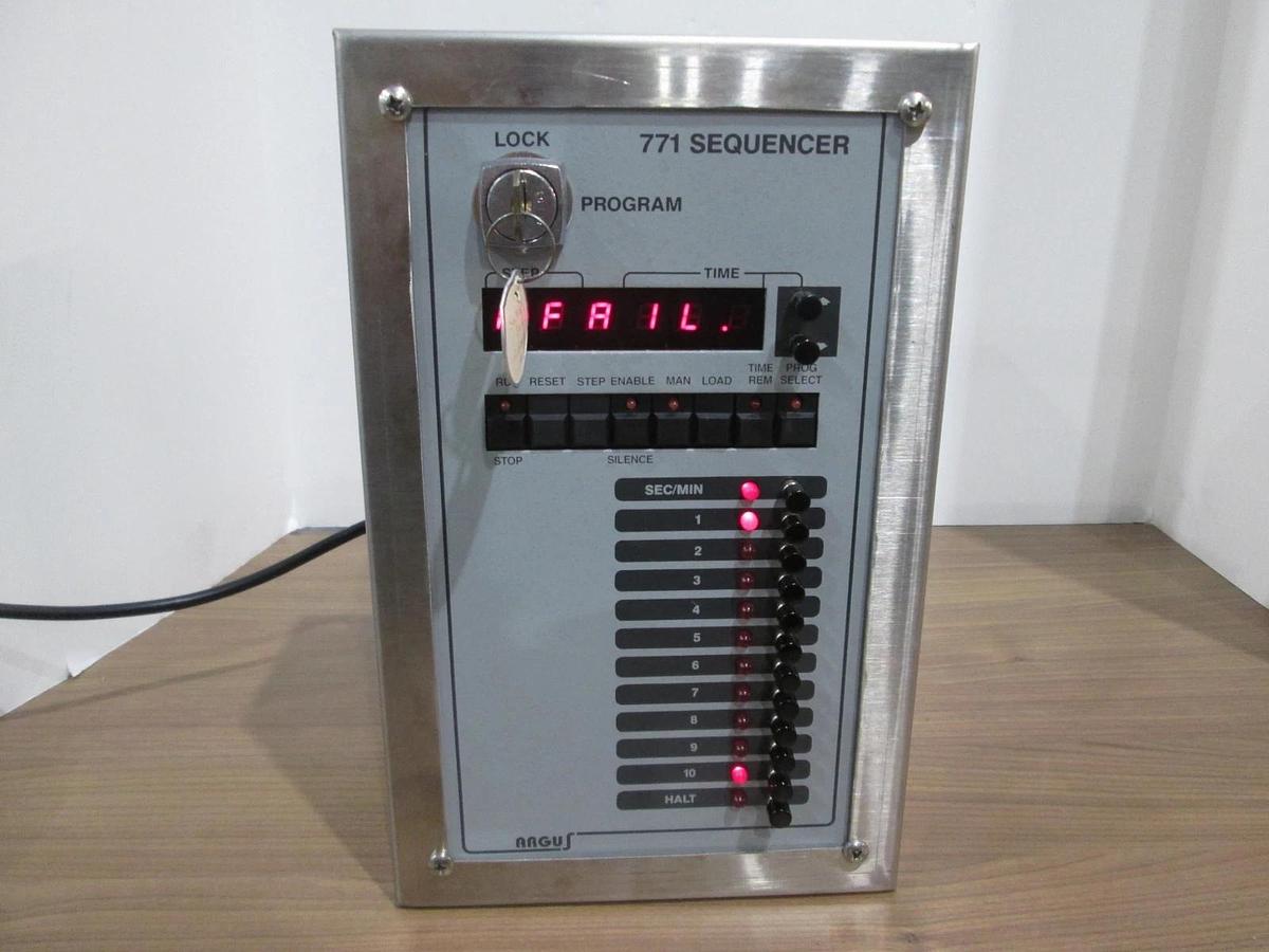 Used Argus, Model 771, Programmable Sequencer w/ Key, and Enclosure, Used