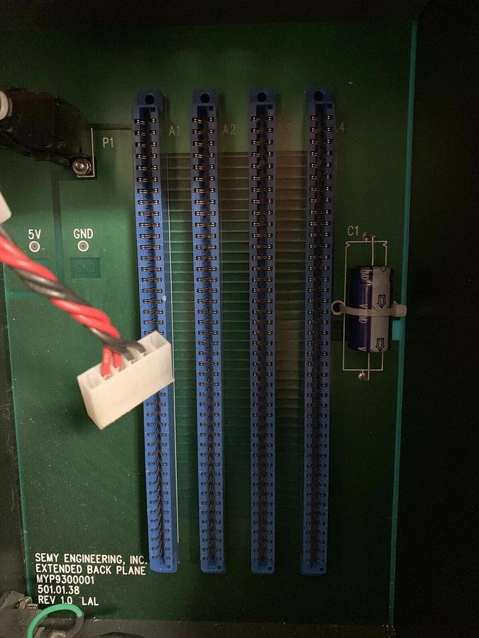 Used Semy Engineering MYP9300001 Backplane and Card Cage, Used