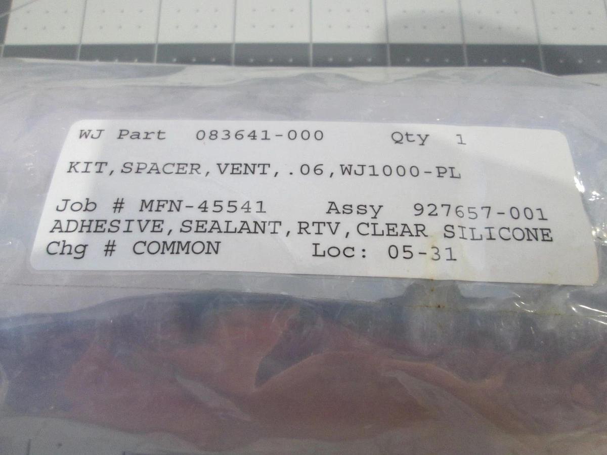 Watkins Johnson, 927657-001, WJ1000 APCVD Vent Spacer Kit, New