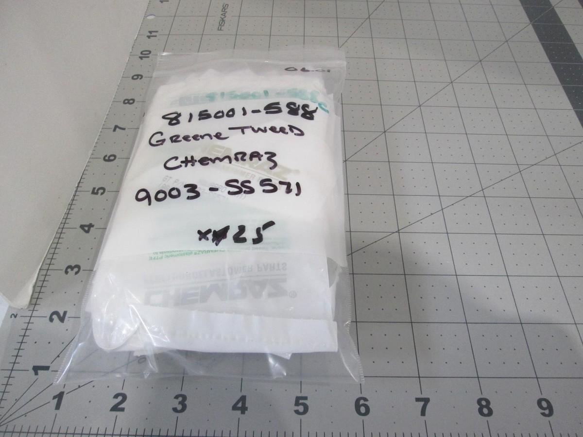 Chemraz, Green Tweed, AS-568A-003, New, Lot of 25