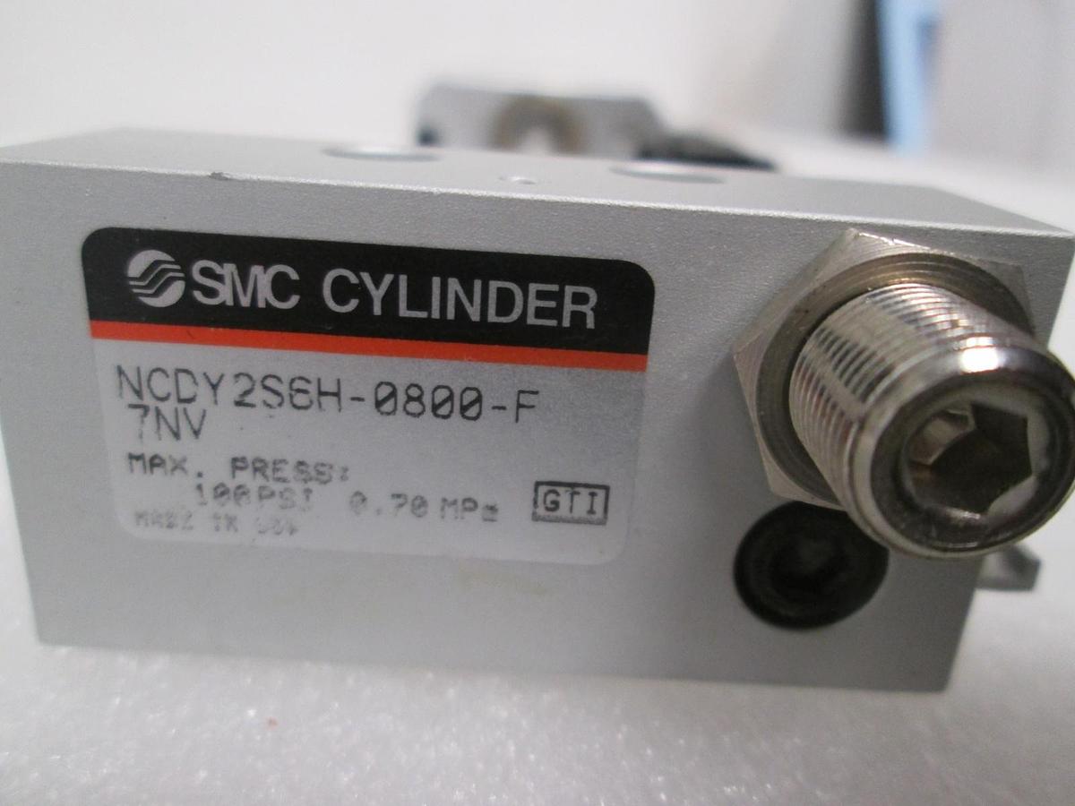SMC, NCDY2S6H-0800-F-7NV, Rodless Air Cylinder, 6mm x 8" Stroke, 213-285, New