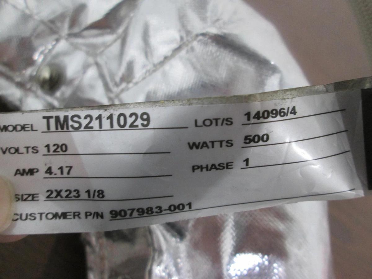 Used BriskHeat, TMS211029, Insulator Jacket, 120V, 4.17A, 500W, Single Phase, Used