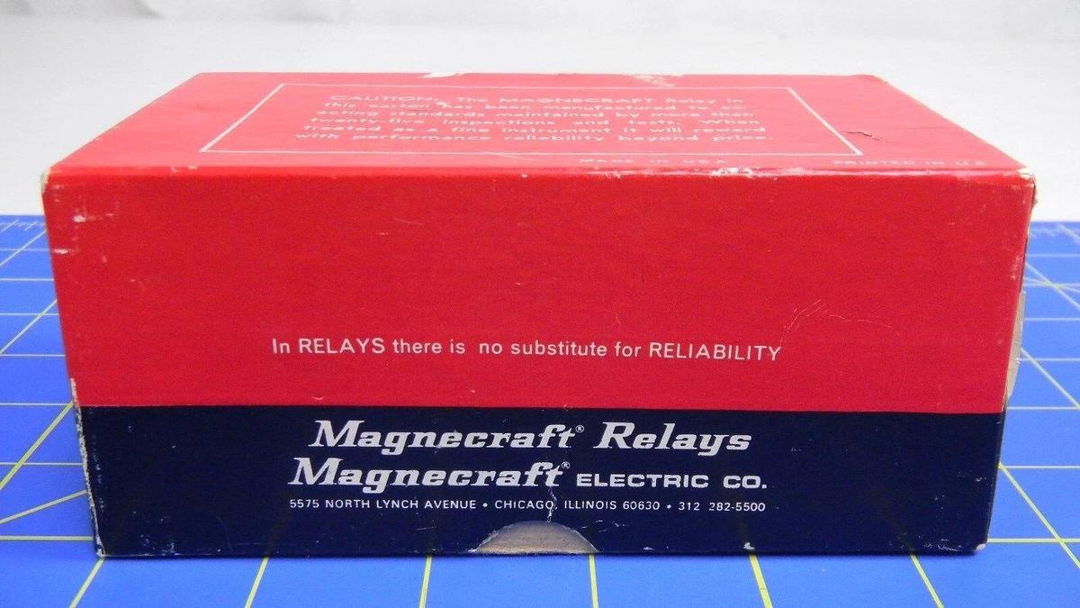 Used Magnecraft Electric Relay W99DX-3, 290 Ohms, 24VDC, NIB