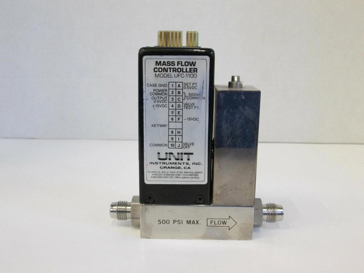 Used Unit UFC-1100 Mass Flow Controller MFC, H2, 20 SLPM, 1/4" Male