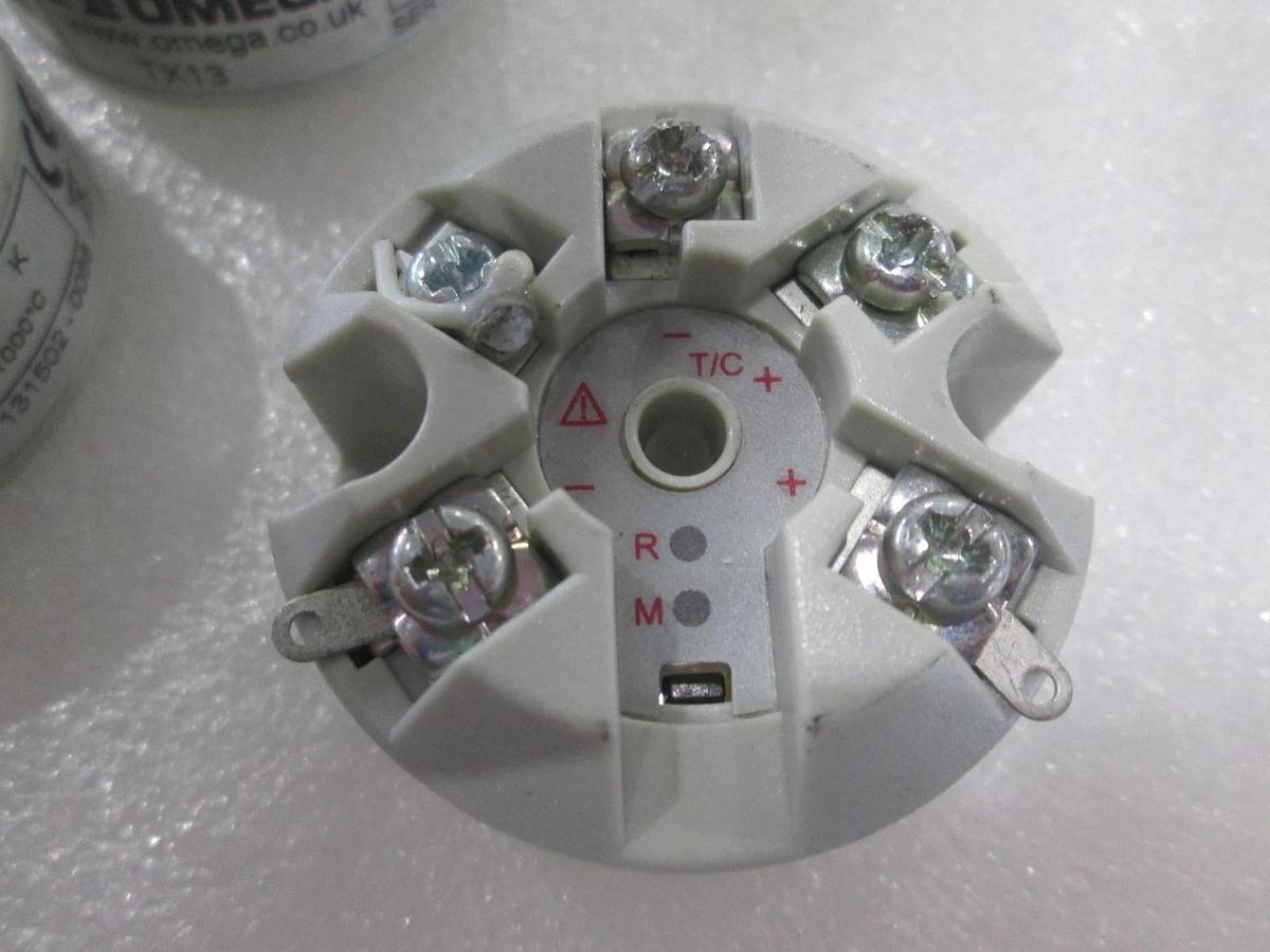 Used Omega, T/C K, 0-1000C Range, Thermocouple Temperature Transmitter Used, Lot of 3