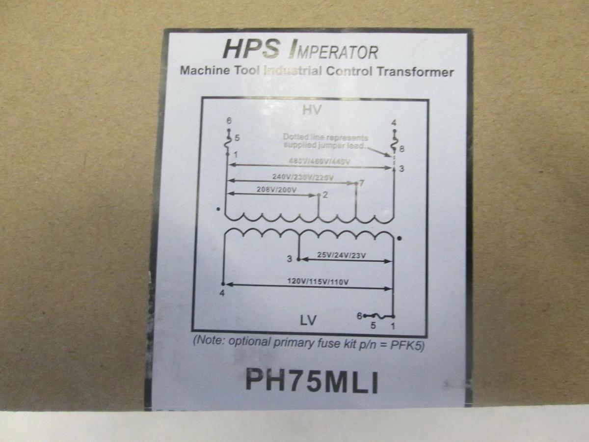 Hammond Power, PH75MLI Transformer, Machine Tool Industrial Control HPS, New