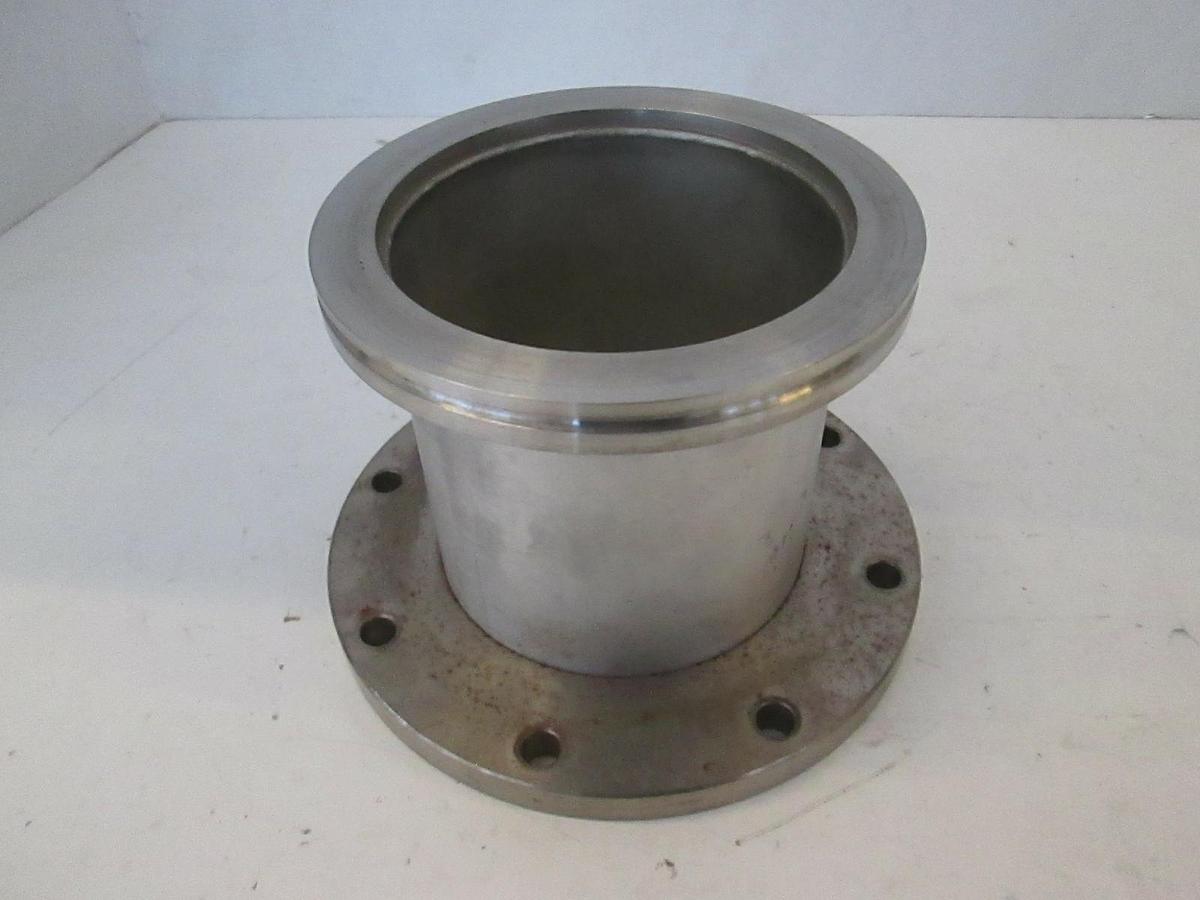 Used Stainless Steel Vacuum Pump Top Flange Adapter, Used