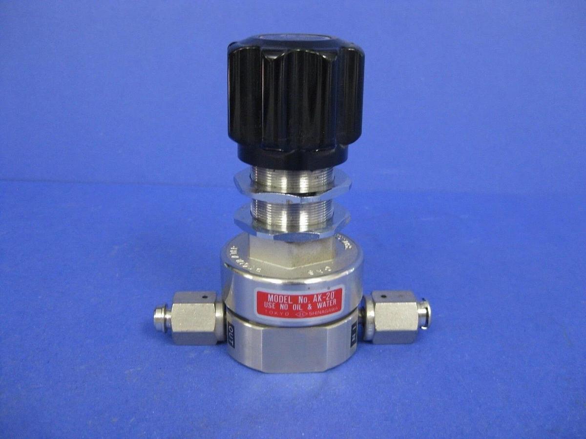 Used Kokusai Electric AK-20 Pressure Gas Regulator 1/4" FVCR, Used