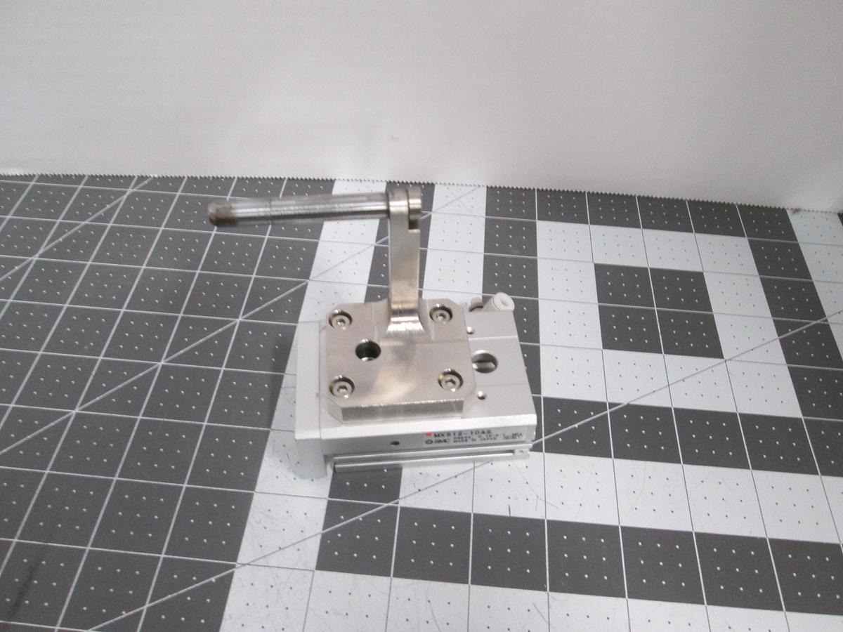 Used SMC MXS12-10AS Precision Air Slide Table 12mm Bore 10mm Stroke