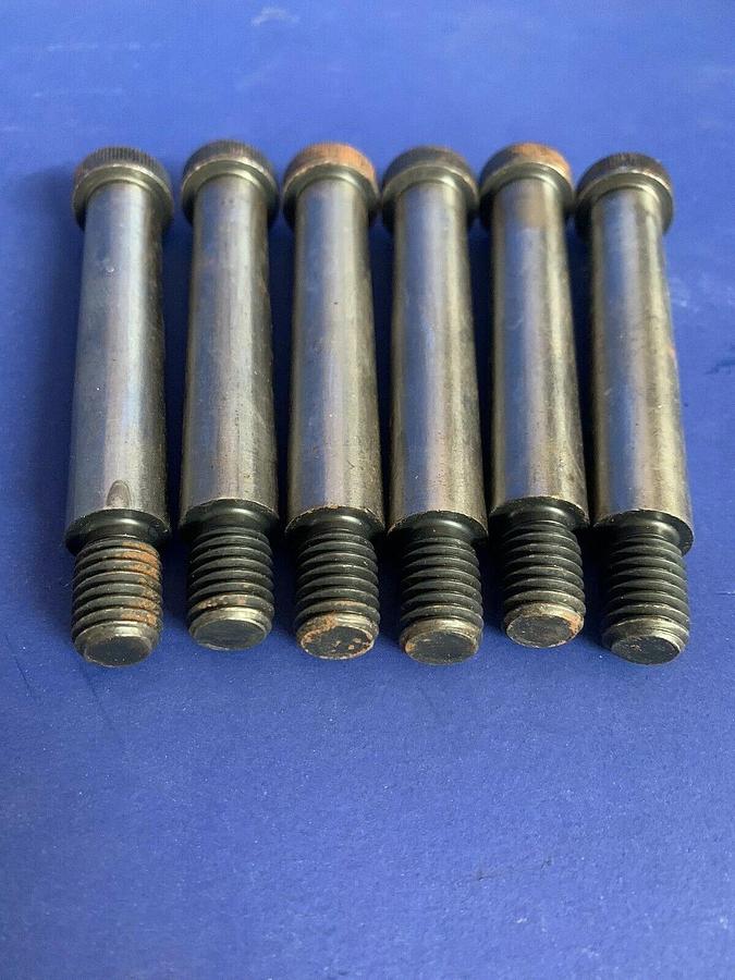 Used Stripper Bolt with Socket Head 5/8" x 3-1/2", Lot of 6, Used