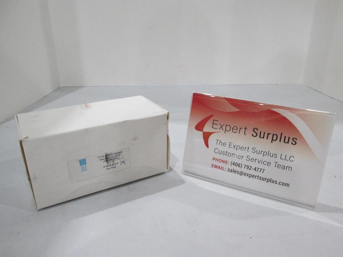 T.E.M. Filter Company, TEM-815-P, 1/4" Gas Filter, New