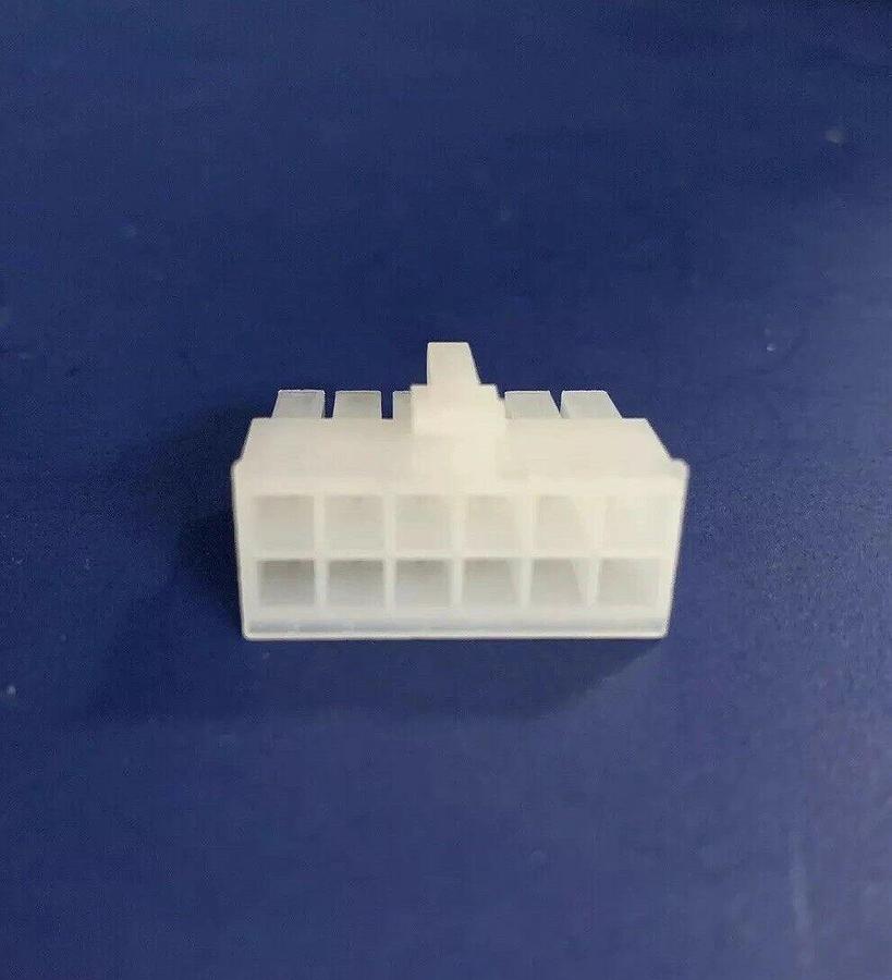 12 Position Rectangular Housing, Plug Connector, Nylon, Lot of 130+