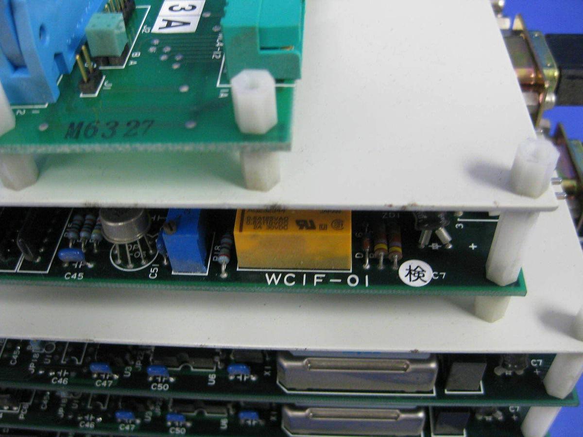 Used TEL Tokyo Electron T-Bawl Control Unit PCB Assembly w/ (5) MDIF-01A-1 & WCIF-01