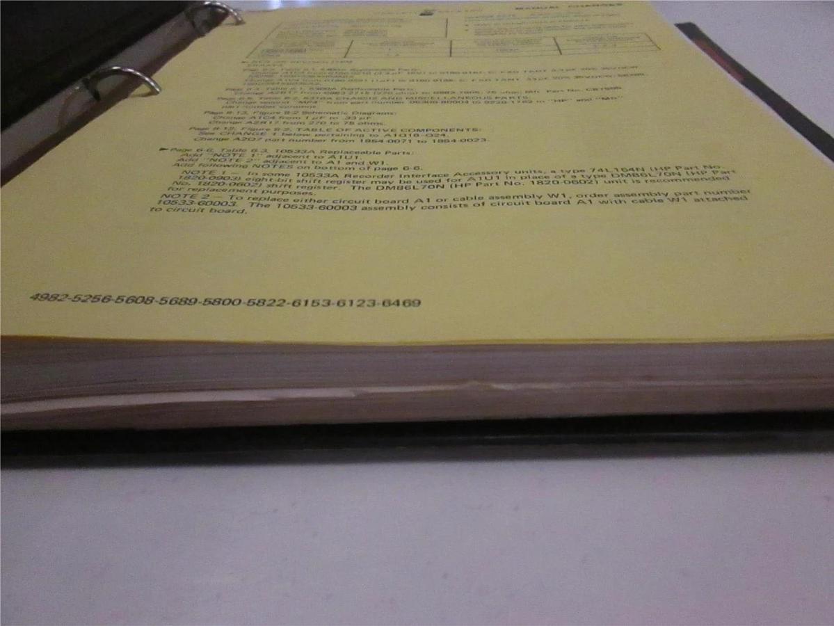 Used HP 5300A Measurement System Operating and Service Manual, Used