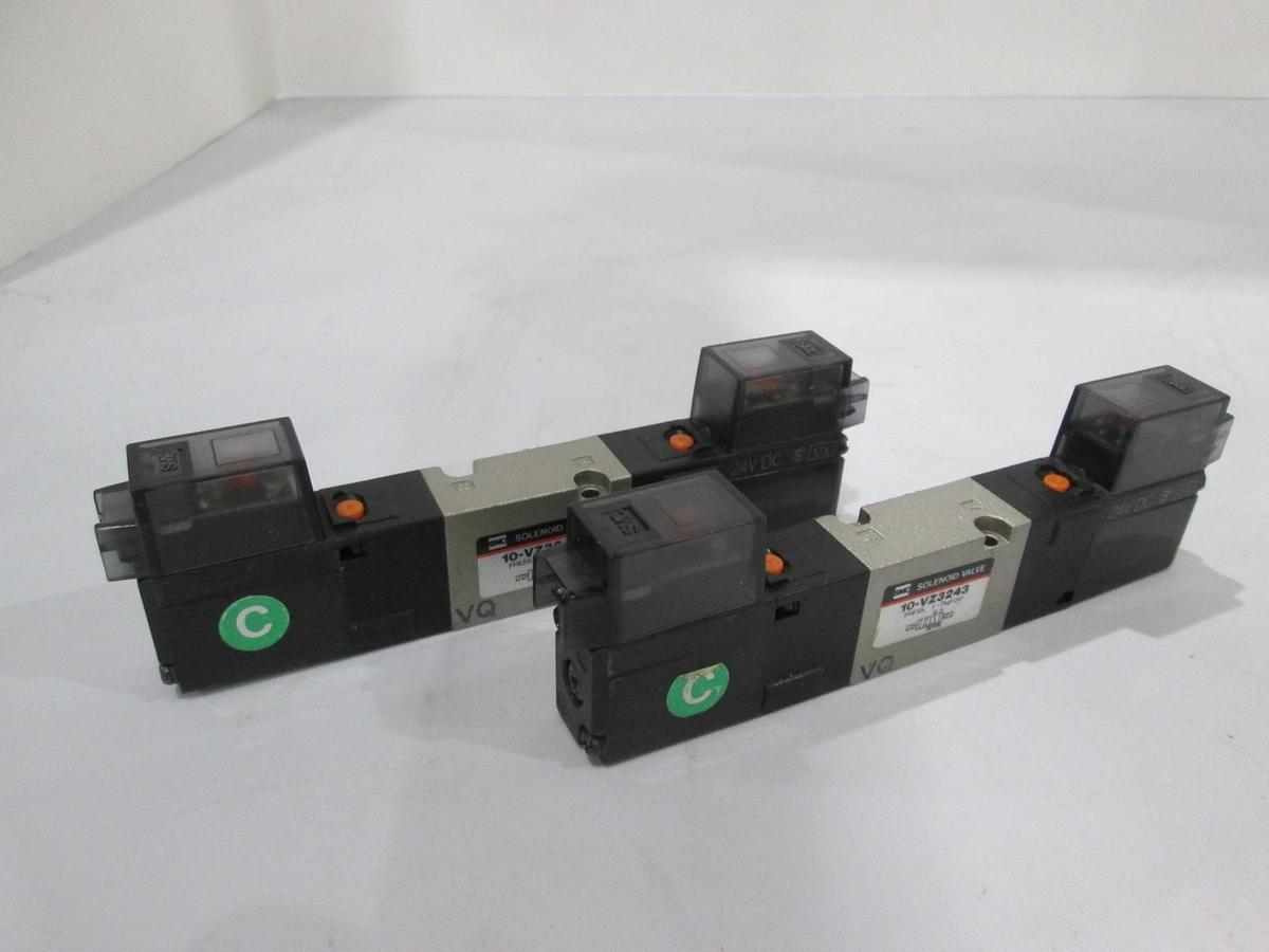 Used SMC, 10-VZ3243, Solenoid Valve, Used, Lot of 2
