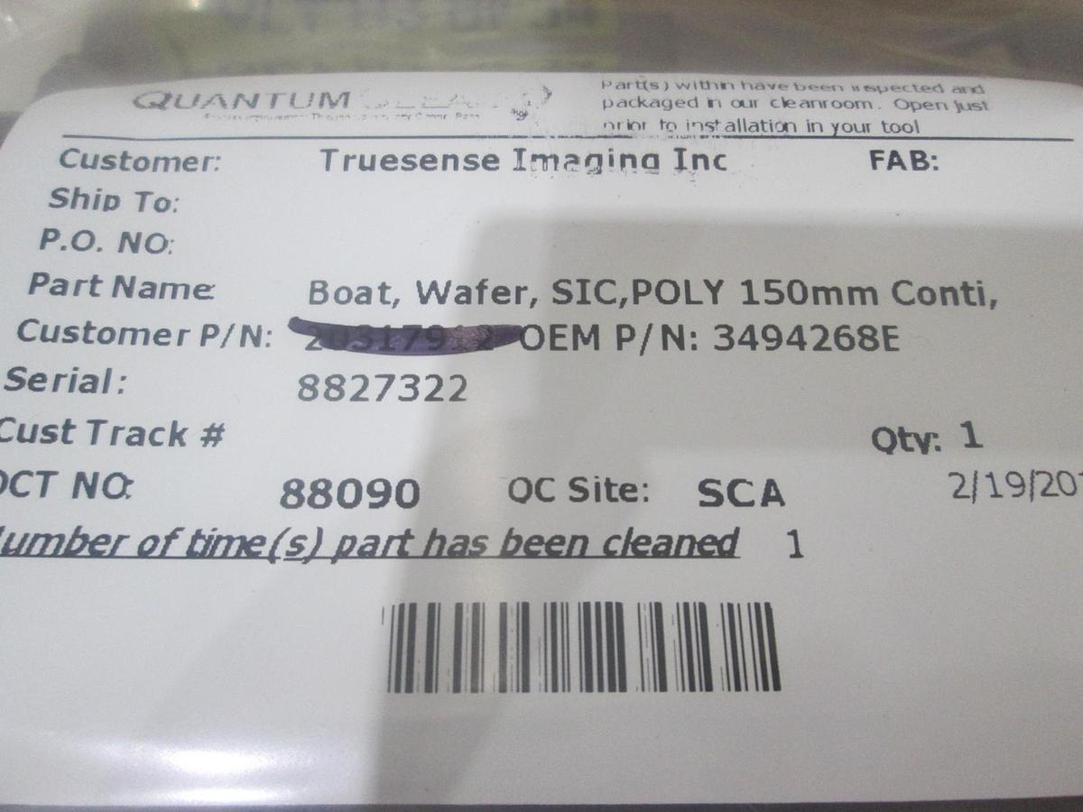 Used Coorstek, Model 20325947, 25 Slot 150 MM Polysilicon Carbide Boat, Cleaned