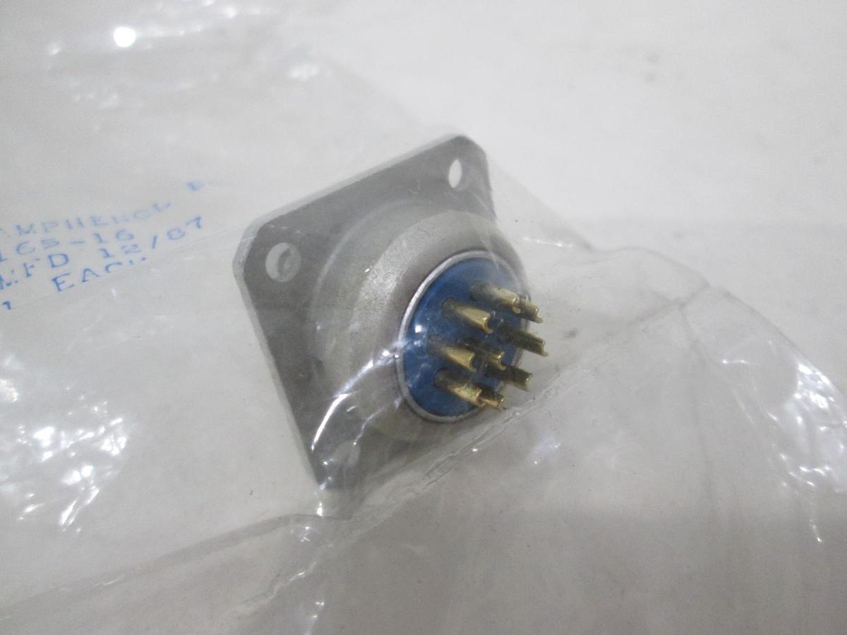 Used Amphenol, 165-16, 9 Pin, Female Connector, New