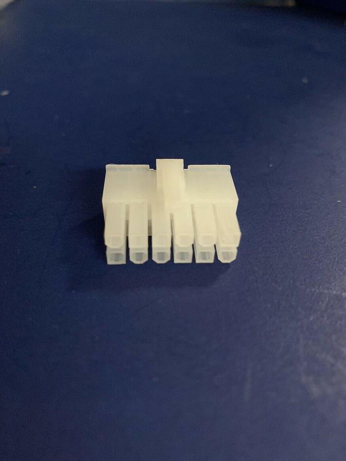 12 Position Rectangular Housing, Plug Connector, Nylon, Lot of 130+