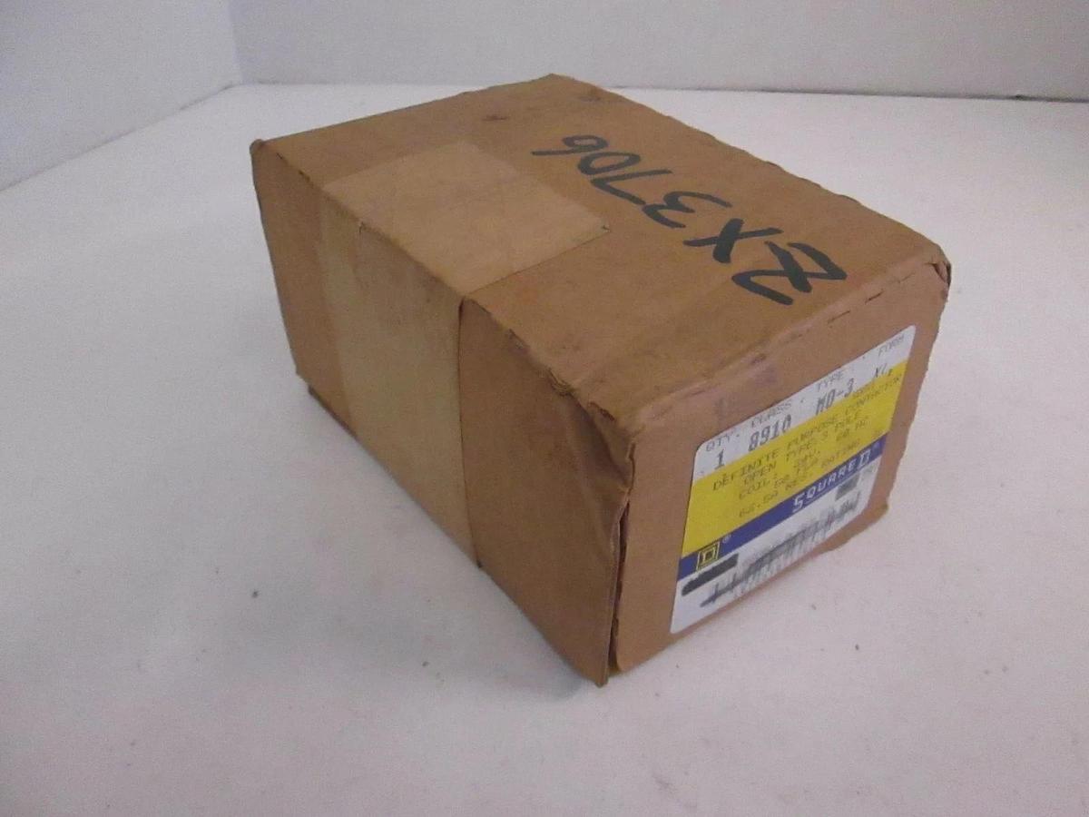 Square D MO-3 Definite Purpose Contactor Class 8910 24V, 60Hz, 3 Pole, New