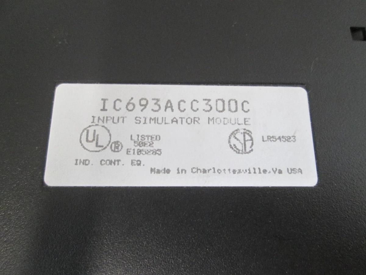 Used GE Fanuc, IC693ACC300C, PLC Input Simulator Module, Used