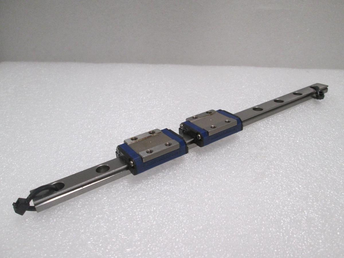 Used NSK, PUO9, Linear Bearing Guide Block w/ Guide Rail, Used