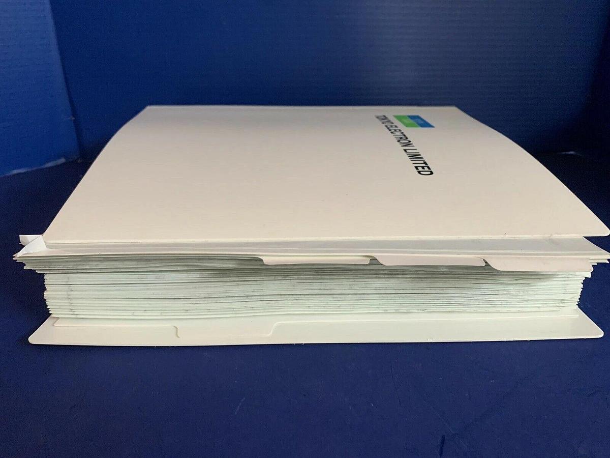 Used Tokyo Electron ALPHA-8S-E Vertical LP-CVD As-D-Poly Electrical Drawing Book