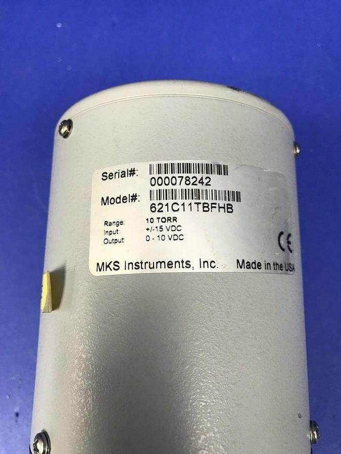 Used MKS 621C11TBFHB BRemote Transducer, 10 TORR, Used