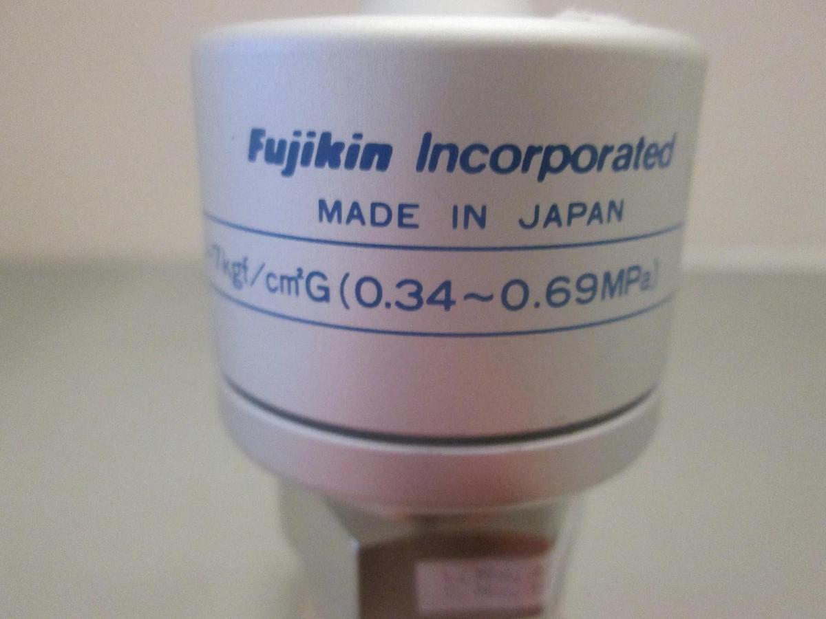 Used Fujikin, 3.5-7kgf, N.O. Pneumatic Valve, 1/2" FVCR, Used