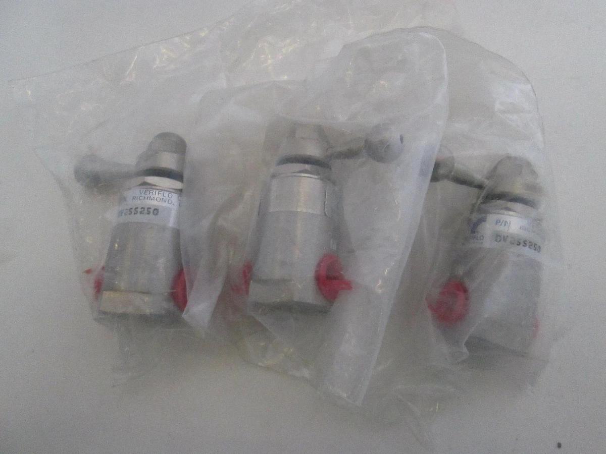 Veriflo, DV255250, Stainless Steel Valve, New, Lot of 3