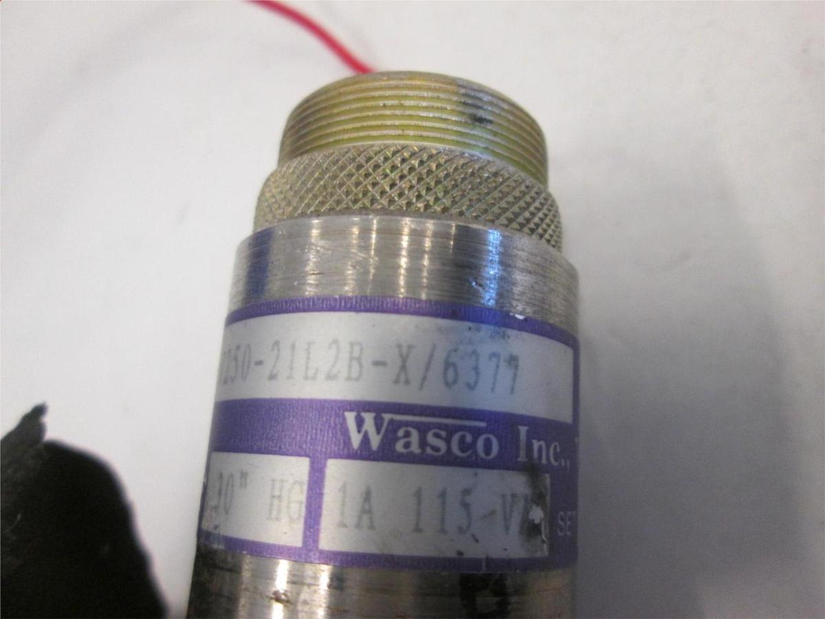 Used Wasco, Pressure Switch, 1A, 115V, V250-21L2B-X/6379, Used