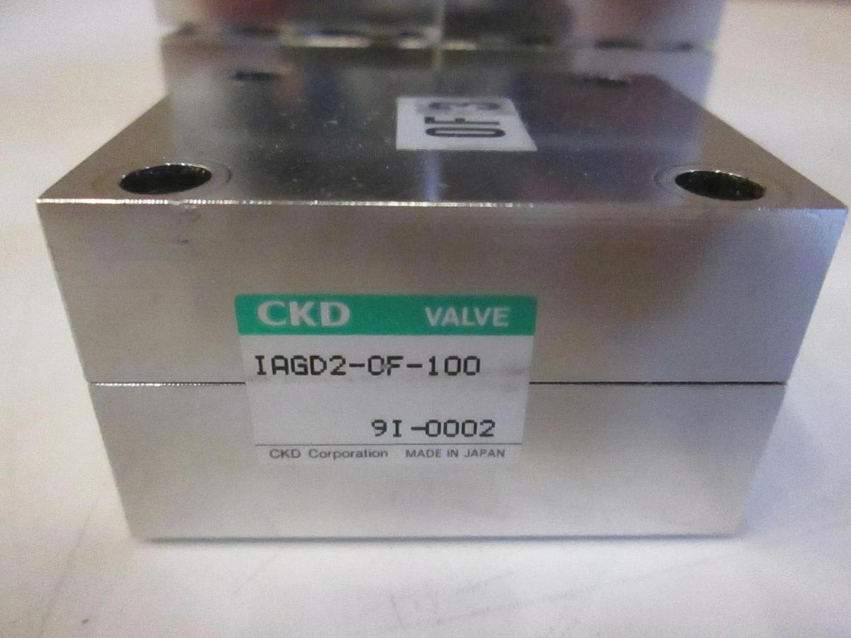 Used CKD Valve Manual Block, IAGD2-OF-100, Lot of 5, Used