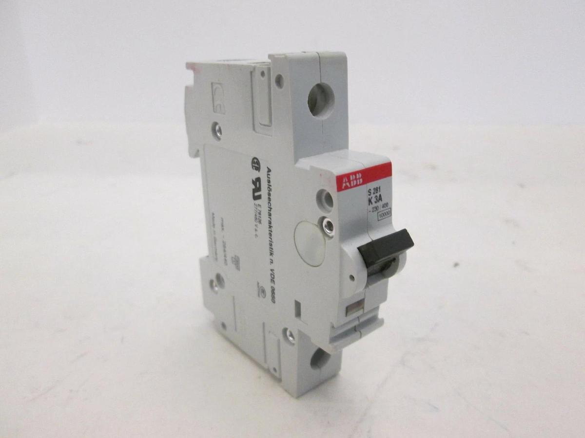 Used ABB, Single Pole Circuit Breaker, S 281, Used