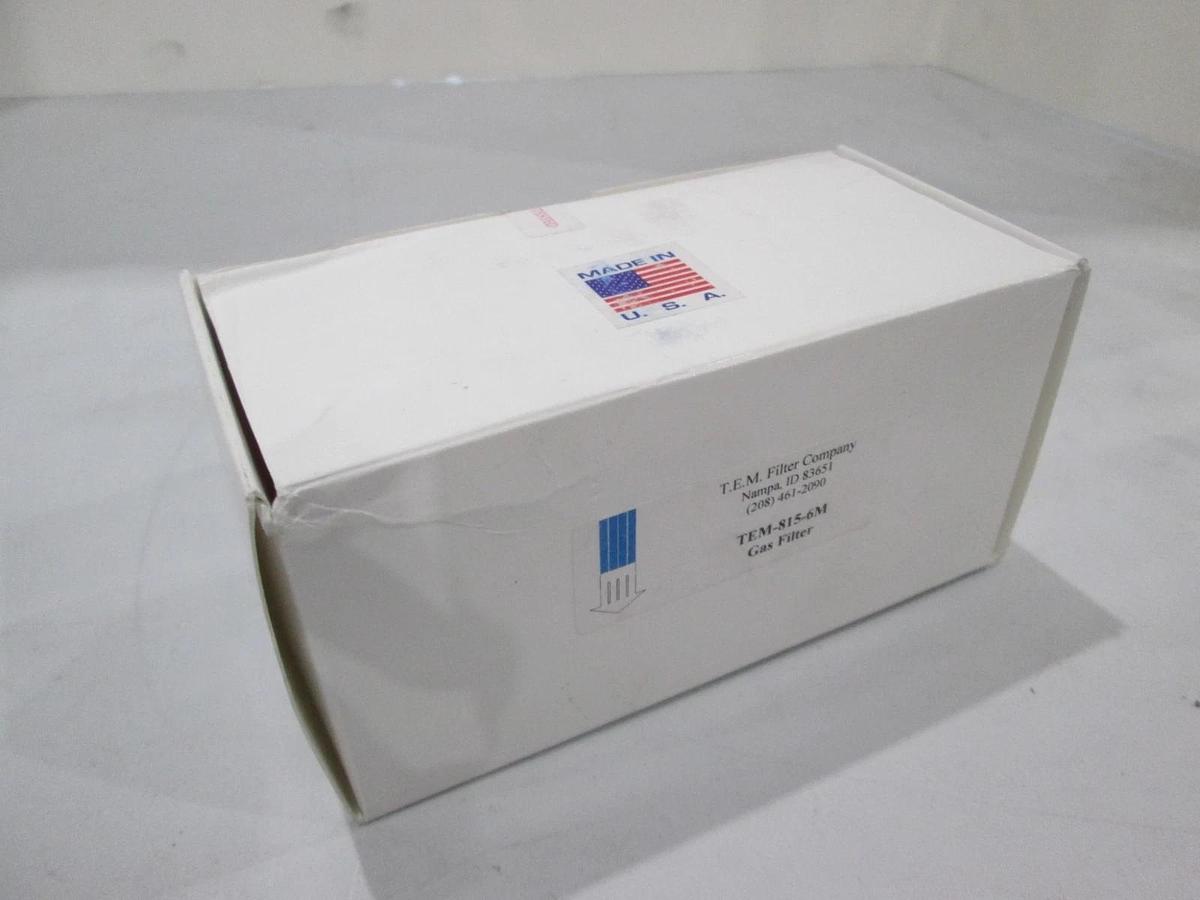 T.E.M., TEM-815-6M, Gas Filter, New Teflon, 300 slpm, 1/2 mvcr face fitting
