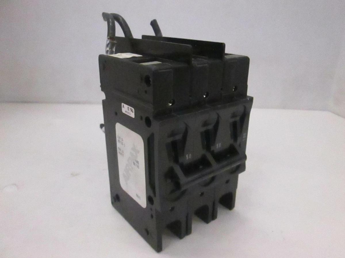 Used Airpax, 219-3-28710-1, Circuit Breaker, 3 Pole, 50/60 Hz, 480 VAC, Used