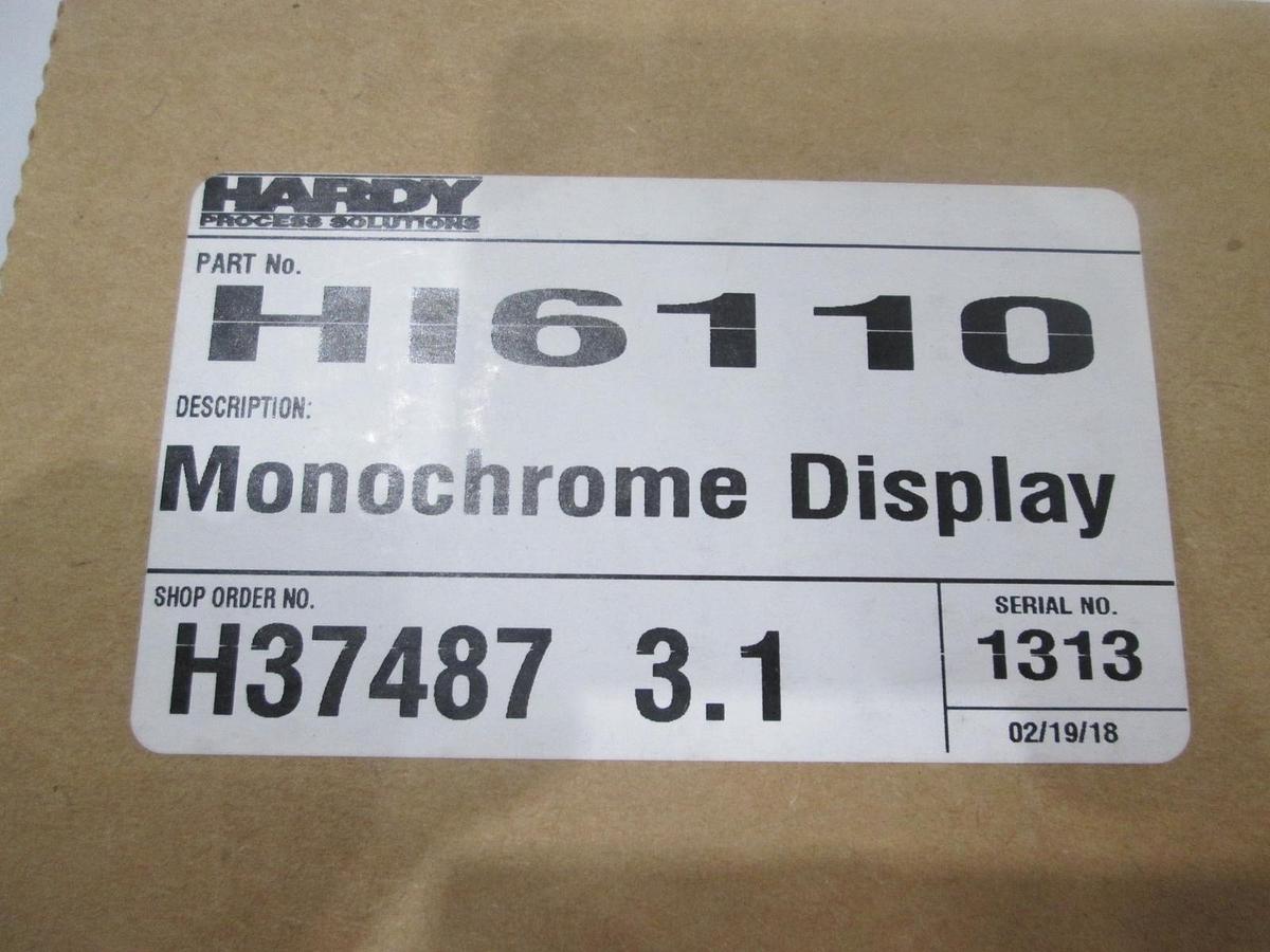Used Hardy, HI6110, Monochrome Display, New