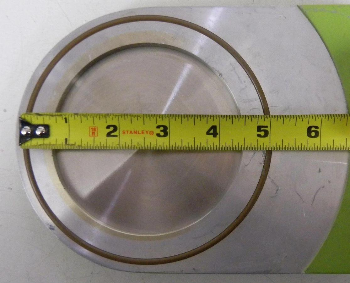 Used VAT S20408 Gate Valve, 5", SS, DN80, High Vacuum, O-ring Seal, See Detail