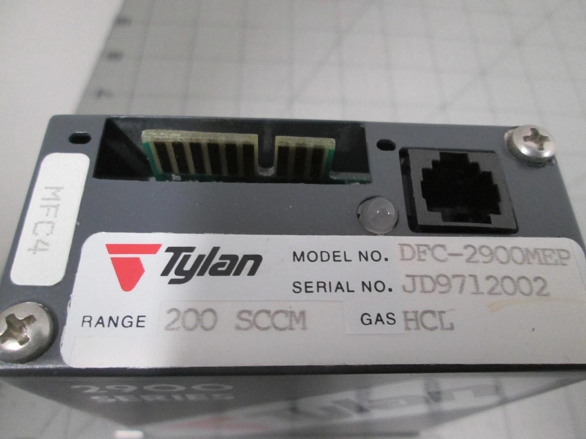 Used Tylan, DFC-2900MEP, 200 SCCM, HCL, Mass Flow Controller, New