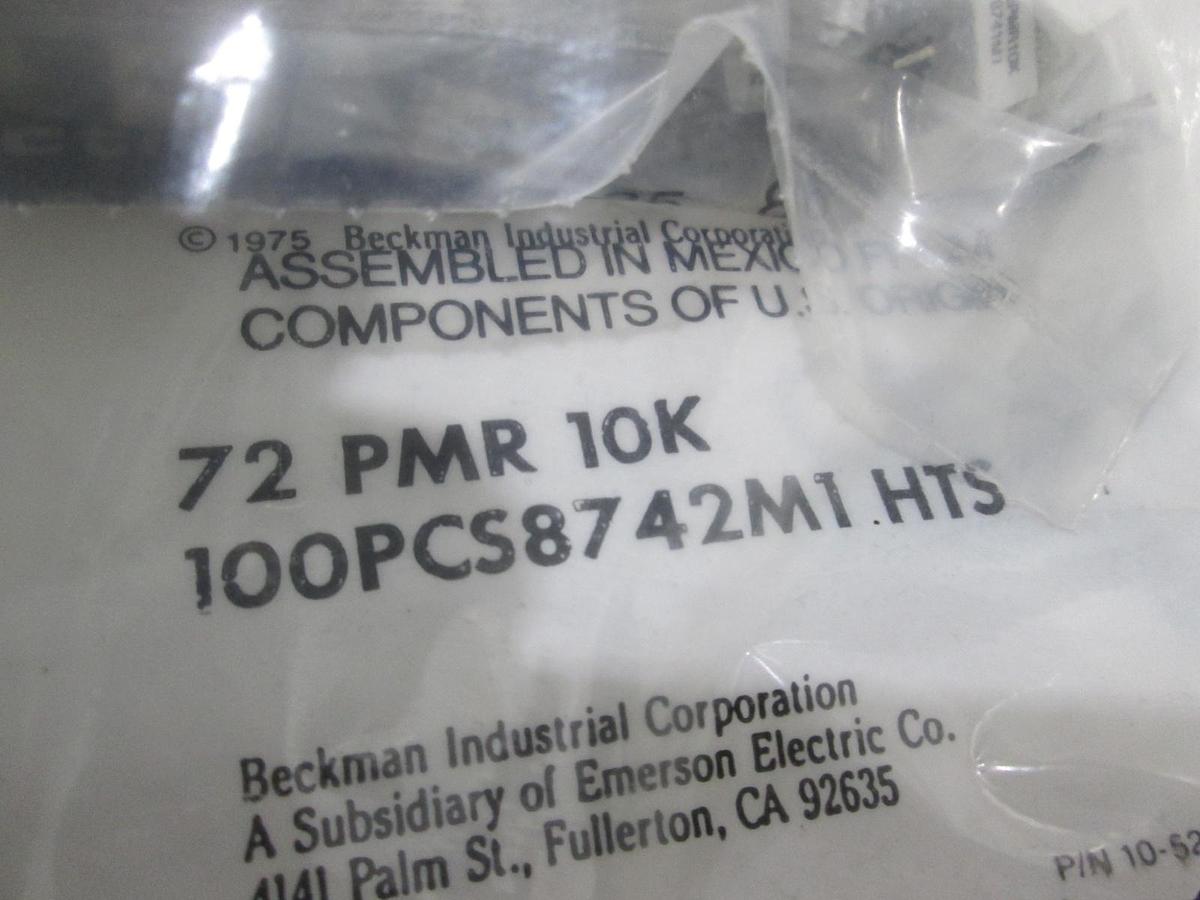 Beckman, 72 PMR 10K, 8742M1.HTS, Resistor, New, Lot of 170