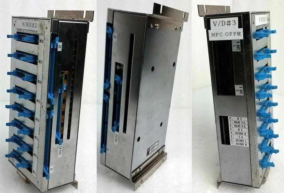 Used TEL Tokyo Electron Gas Box Interconnect Box, Solenoid/MFC, Used