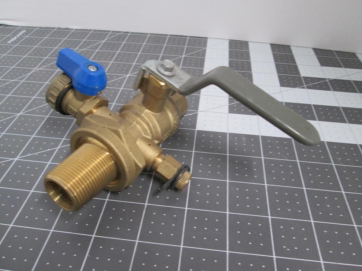 Used 3/4 V1SF 600 WOG Hydronic Balancing Valve with P/T Test Port & Blue Drain Valve