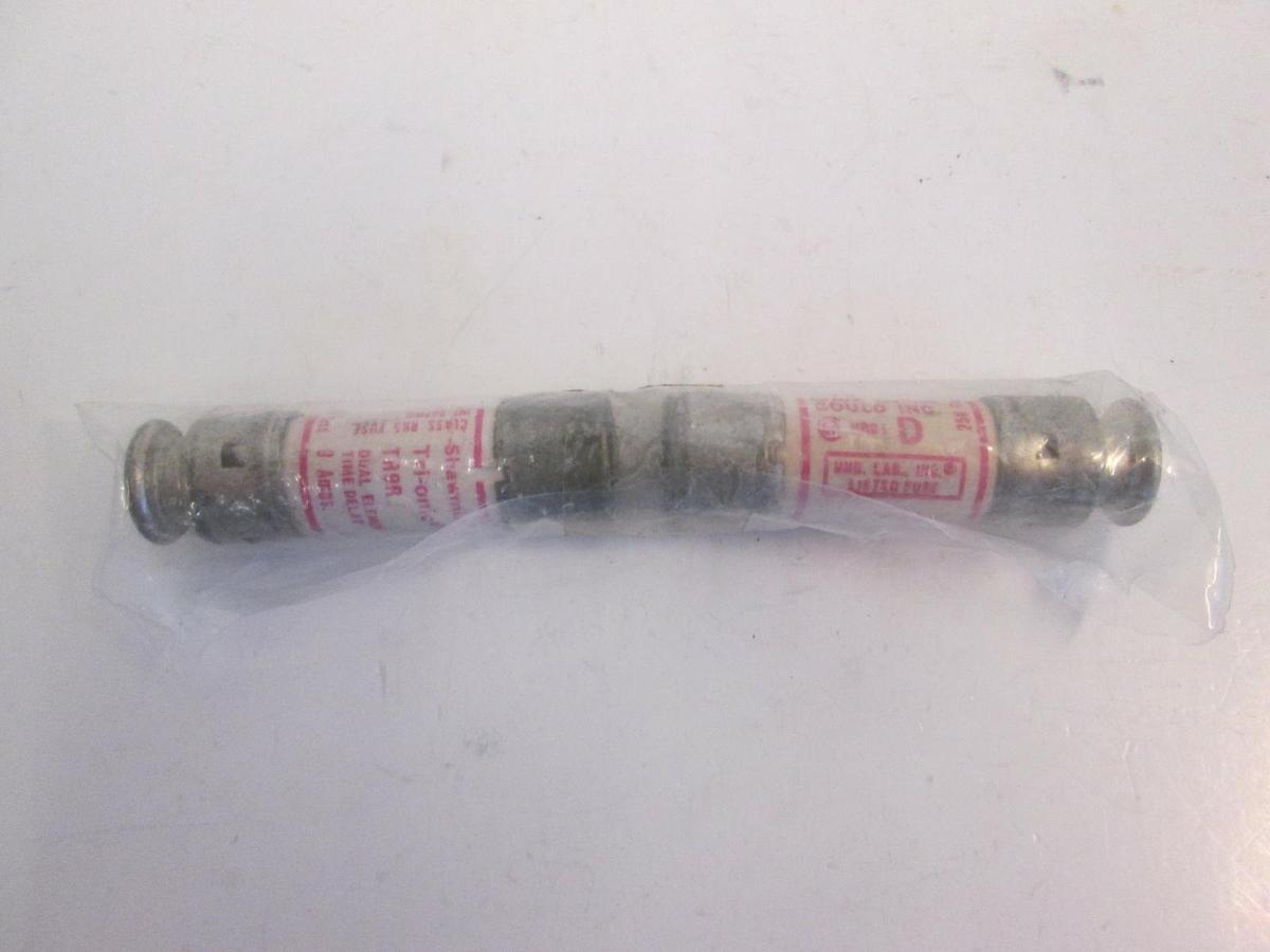Used Shawmut Tri-onic Dual Element Time Delay Fuse TR8R, 6A, Lot of 2