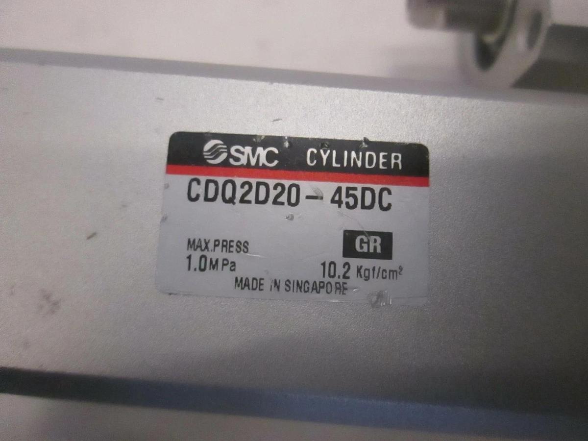 Used SMC, Cylinder, CDQ2D20-45DC, Used, Lot of 2